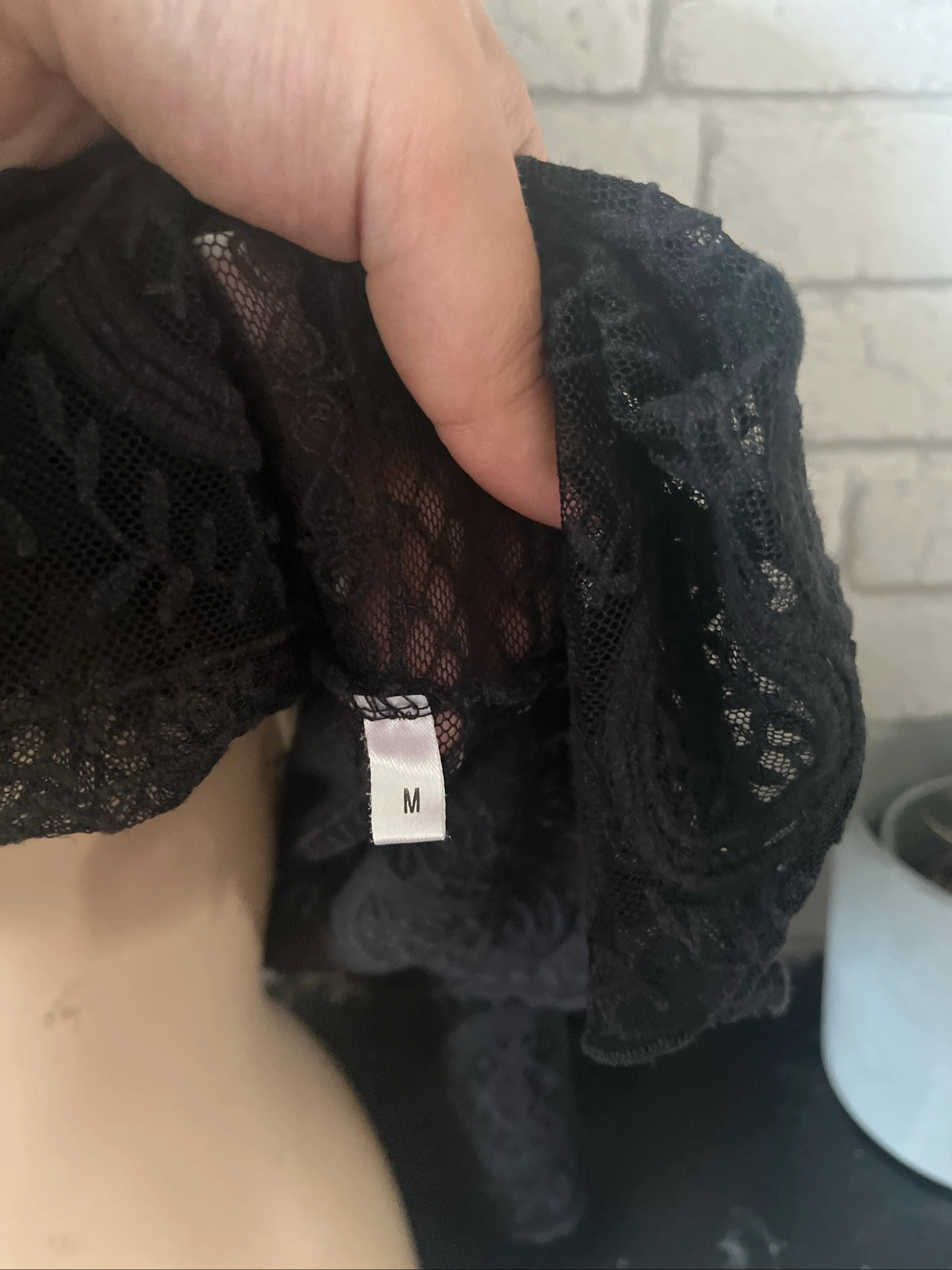 Blusa de renda preta – Tamanho 42 – Yessica – photo 3